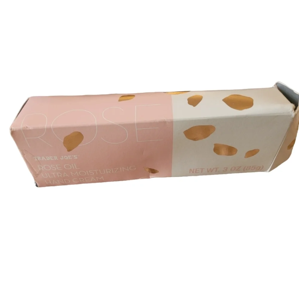 Trader Joe's Rose Oil Moisturizing Hand Cream New in Box 3oz.